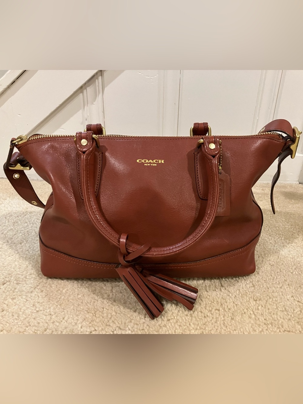 Coach G1269-21132 Legacy Molly Shoulder Bag in Cognac Brown